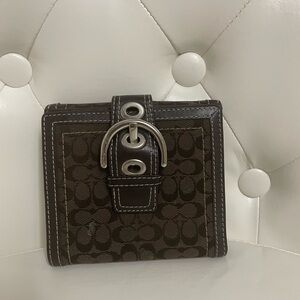 Brown SoHo Wallet with Silver Buckle